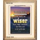 THY COMMANDMENTS HAST MADE ME WISER    Contemporary Christian Art Acrylic Glass Frame   (GWCOV1209)   