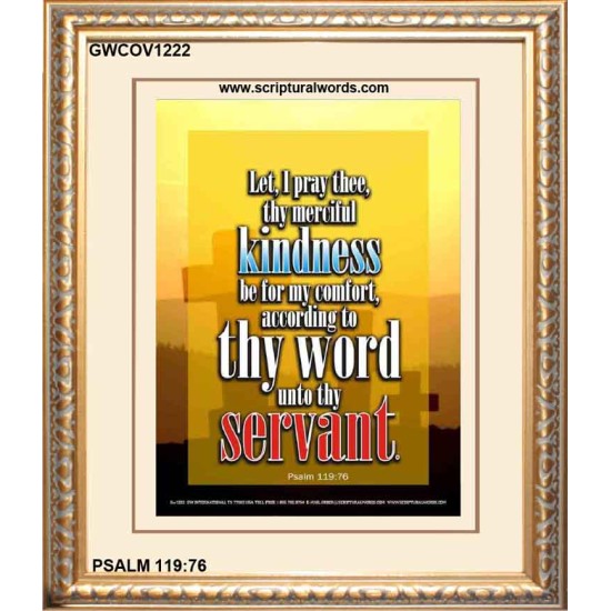 THY MERCIFUL KINDNESS   Inspirational Bible Verse Frame   (GWCOV1222)   