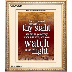 THOUSAND YEARS IN THY SIGHT    Framed Scriptural Dcor   (GWCOV1250)   