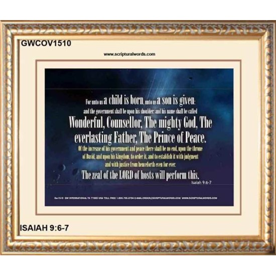 WONDERFUL, COUNSELLOR   Custom Framed Bible Verses   (GWCOV1510)   