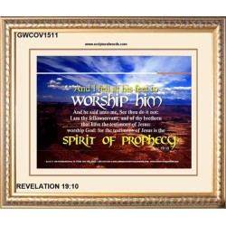 WORSHIP HIM   Custom Framed Bible Verse   (GWCOV1511)   "23X18"