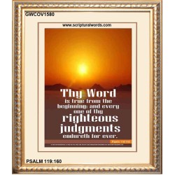 THY WORD IS TRUE   Bible Verses Wall Art Acrylic Glass Frame   (GWCOV1580)   