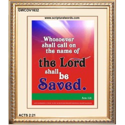 WHOSOEVER SHALL CALL   Inspiration Wall Art Frame   (GWCOV1632)   