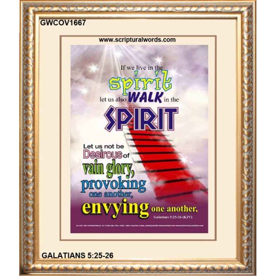 WALK IN THE SPIRIT   Large Framed Scripture Wall Art   (GWCOV1667)   