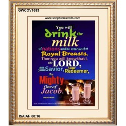 THE MIGHTY ONE OF JACOB   Large Framed Scripture Wall Art   (GWCOV1683)   