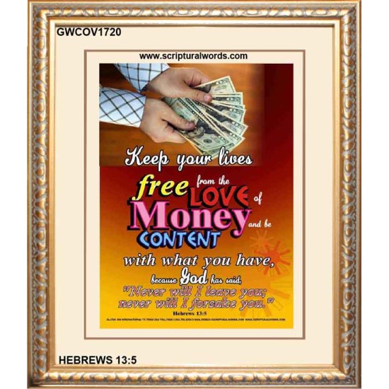 BE CONTENT   Frame Bible Verse   (GWCOV1720)   