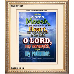 THE WORDS OF MY MOUTH   Bible Verse Frame for Home   (GWCOV1917)   