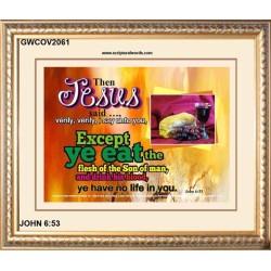 VERY VERY I SAY UNTO YOU   Framed Office Wall Decoration   (GWCOV2061)   "23X18"