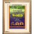 THE WORD WAS GOD   Inspirational Wall Art Wooden Frame   (GWCOV252)   "18x23"