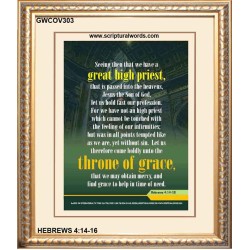 THRONE OF GRACE   Christian Quote Frame   (GWCOV303)   