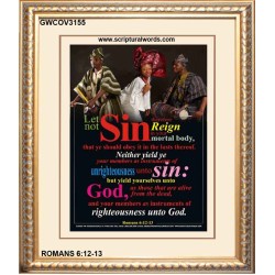 YIELD YOURSELVES UNTO GOD   Bible Scriptures on Love Acrylic Glass Frame   (GWCOV3155)   "18x23"