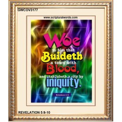 WOE    Bible Verses  Picture Frame Gift   (GWCOV3177)   "18x23"