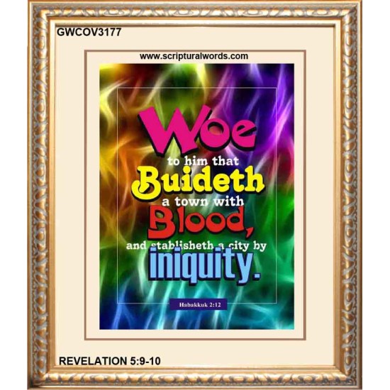 WOE    Bible Verses  Picture Frame Gift   (GWCOV3177)   