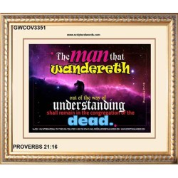 UNDERSTANDING   Inspirational Bible Verse Framed   (GWCOV3351)   "23X18"