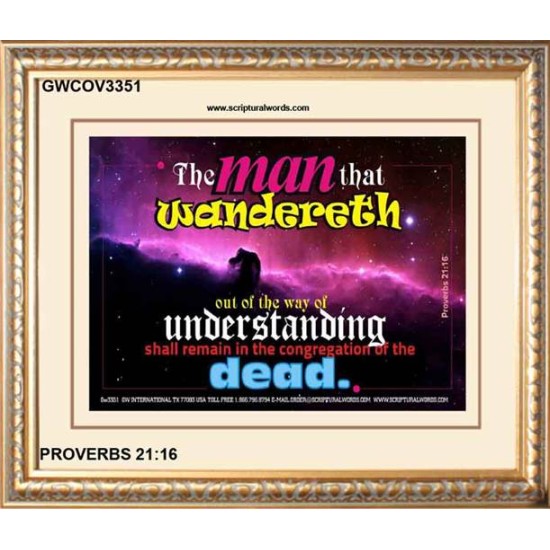 UNDERSTANDING   Inspirational Bible Verse Framed   (GWCOV3351)   