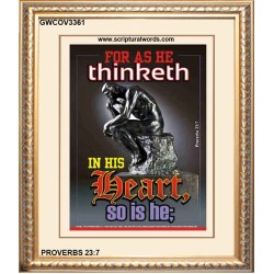 AS HE THINKETH   Inspirational Wall Art Poster   (GWCOV3361)   