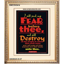 ALL THINE ENEMIES   Framed Bible Verse Online   (GWCOV3414)   