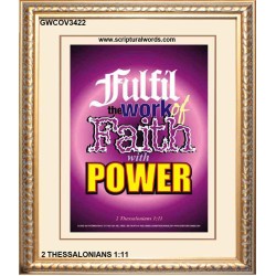 WITH POWER   Frame Bible Verses Online   (GWCOV3422)   "18x23"