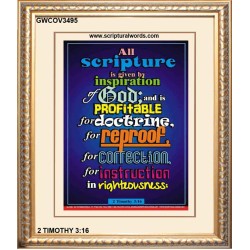 ALL SCRIPTURE   Christian Quote Frame   (GWCOV3495)   