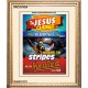 WITH HIS STRIPES   Bible Verses Wall Art Acrylic Glass Frame   (GWCOV3634)   