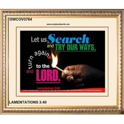 TRY OUR WAYS   Bible Verses Frames Online   (GWCOV3764)   "23X18"