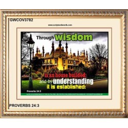 WISDOM AND UNDERSTANDING   Scripture Wall Art   (GWCOV3782)   "23X18"