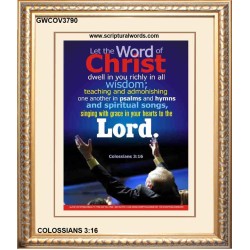 WORD OF CHRIST   Printable Bible Verse to Framed   (GWCOV3790)   