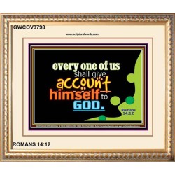 YOU SHALL GIVE ACCOUNT   Frame Scriptural Dcor   (GWCOV3798)   "23X18"