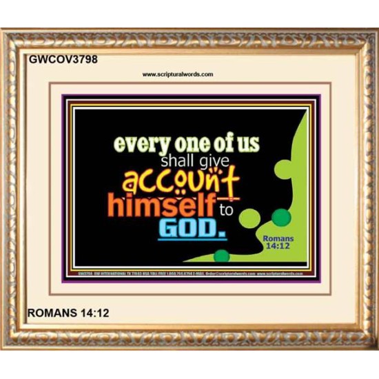 YOU SHALL GIVE ACCOUNT   Frame Scriptural Dcor   (GWCOV3798)   