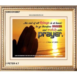 WATCH AND PRAY   Christian Wall Art Poster   (GWCOV3887)   "23X18"