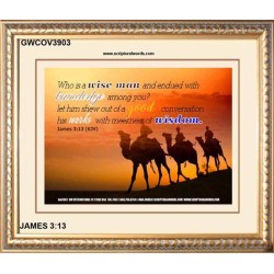 WISDOM   Christian Artwork Frame   (GWCOV3903)   "23X18"