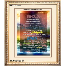 THINE EYES MAY BE OPEN TOWARD THIS HOUSE   Bible Verse Wall Art Frame   (GWCOV3935)   