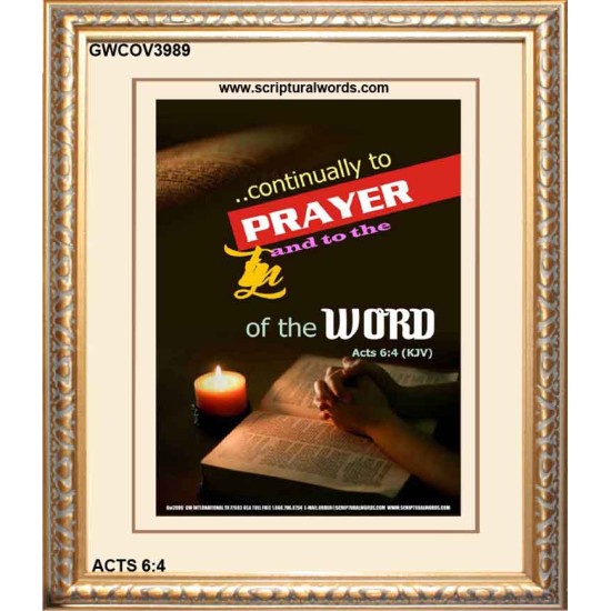THE WORD   Contemporary Christian Wall Art Frame   (GWCOV3989)   