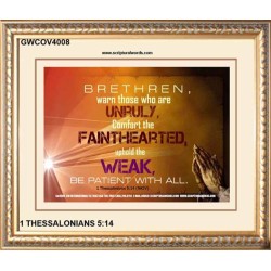 UPHOLD THE WEAK   Inspirational Wall Art Frame   (GWCOV4008)   "23X18"