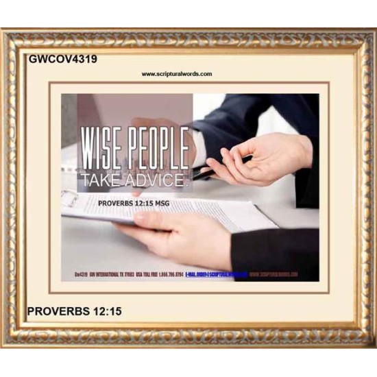 WISE PEOPLE   Bible Verses Frame Online   (GWCOV4319)   