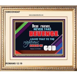 VENGEANCE BELONGS TO GOD   Frame Scriptures Dcor   (GWCOV4347)   "23X18"