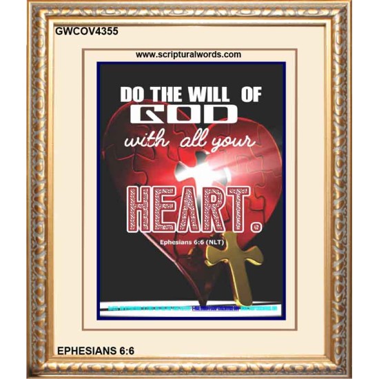 ALL YOUR HEART   Encouraging Bible Verses Framed   (GWCOV4355)   