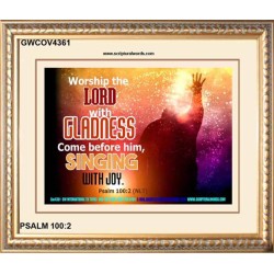WORSHIP THE LORD   Art & Wall Dcor   (GWCOV4361)   "23X18"