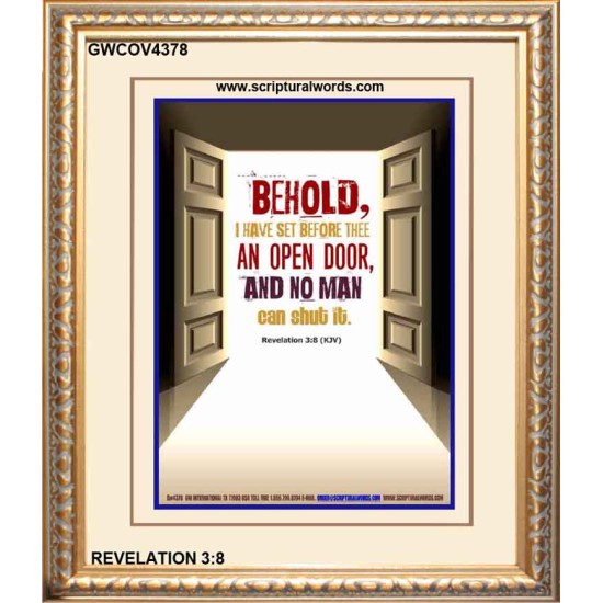AN OPEN DOOR   Christian Quotes Framed   (GWCOV4378)   