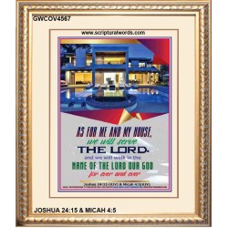 WE WILL SERVE THE LORD   Framed Bible Verses   (GWCOV4567)   "18x23"