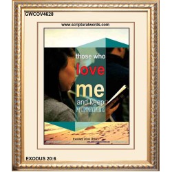 THOSE WHO LOVE ME   Encouraging Bible Verse Framed   (GWCOV4628)   