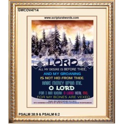 ALL MY DESIRE IS BEFORE THEE   Acrylic Glass framed scripture art   (GWCOV4714)   
