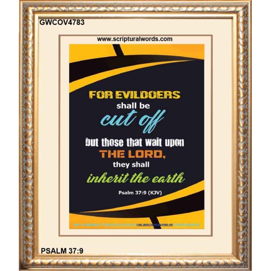 WAIT UPON THE LORD   Inspirational Bible Verse Frame   (GWCOV4783)   