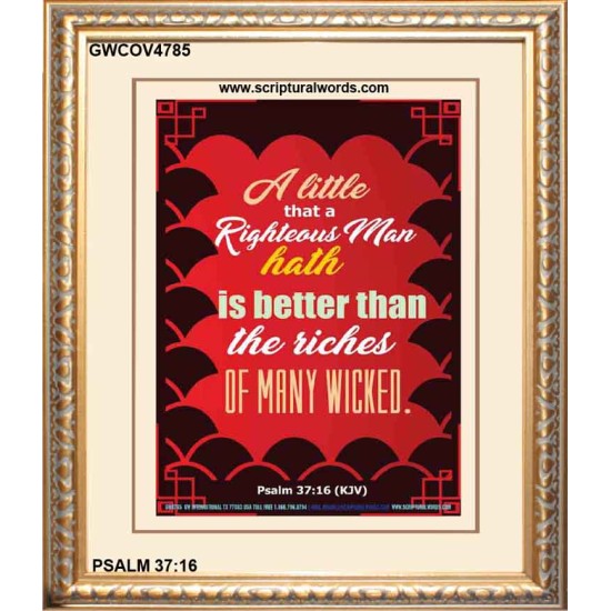 A RIGHTEOUS MAN   Bible Verses  Picture Frame Gift   (GWCOV4785)   