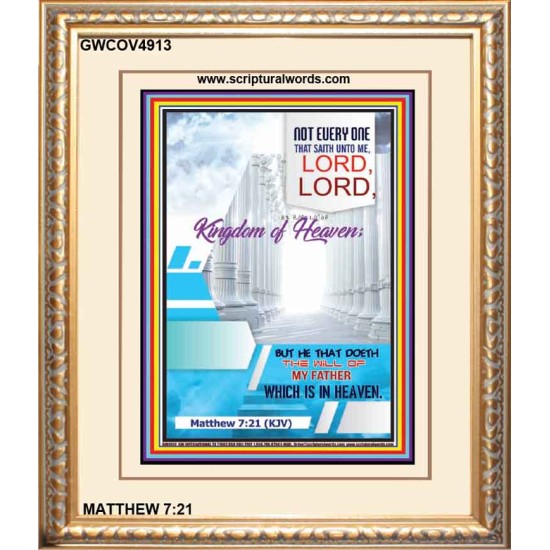 THE WILL OF MY FATHER    Acrylic Glass framed scripture art   (GWCOV4913)   