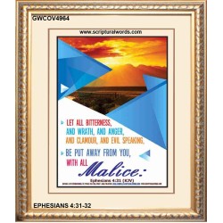 ALL BITTERNESS   Inspirational Bible Verse Framed   (GWCOV4964)   