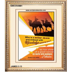 WHO IS A WISE MAN   Framed Bible Verse Online   (GWCOV4981)   "18x23"