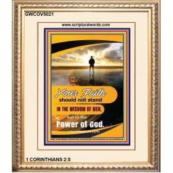 YOUR FAITH   Encouraging Bible Verses Framed   (GWCOV5021)   "18x23"