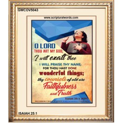 THOU HAST DONE WONDERFUL THINGS   Scripture Art   (GWCOV5043)   