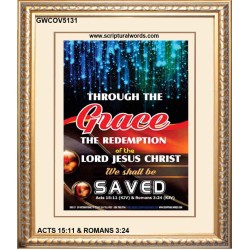 THROUGH THE GRACE   Inspirational Wall Art Frame   (GWCOV5131)   